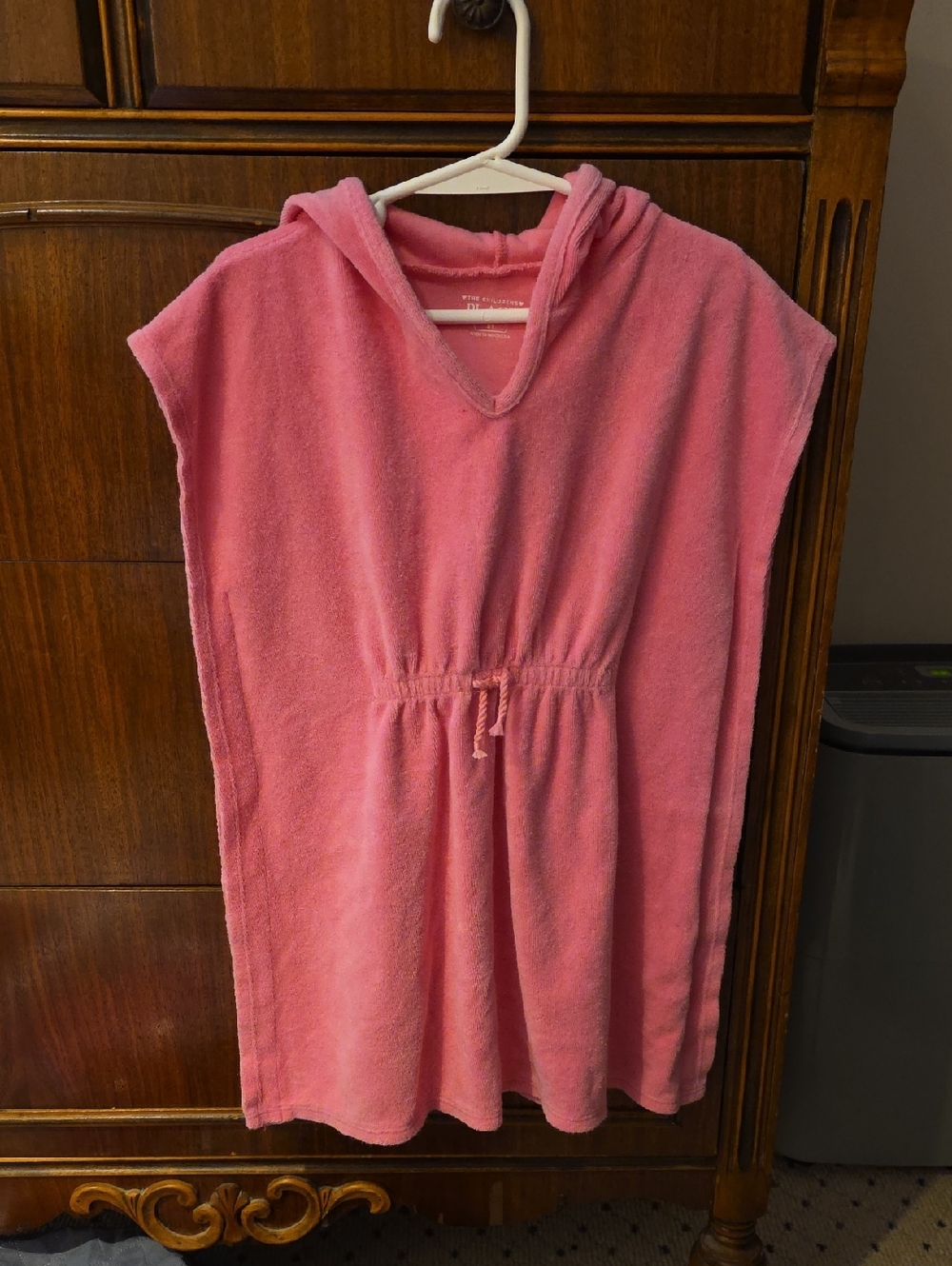 The Children's Place Pink‎ Hooded Terry Swim Coverup